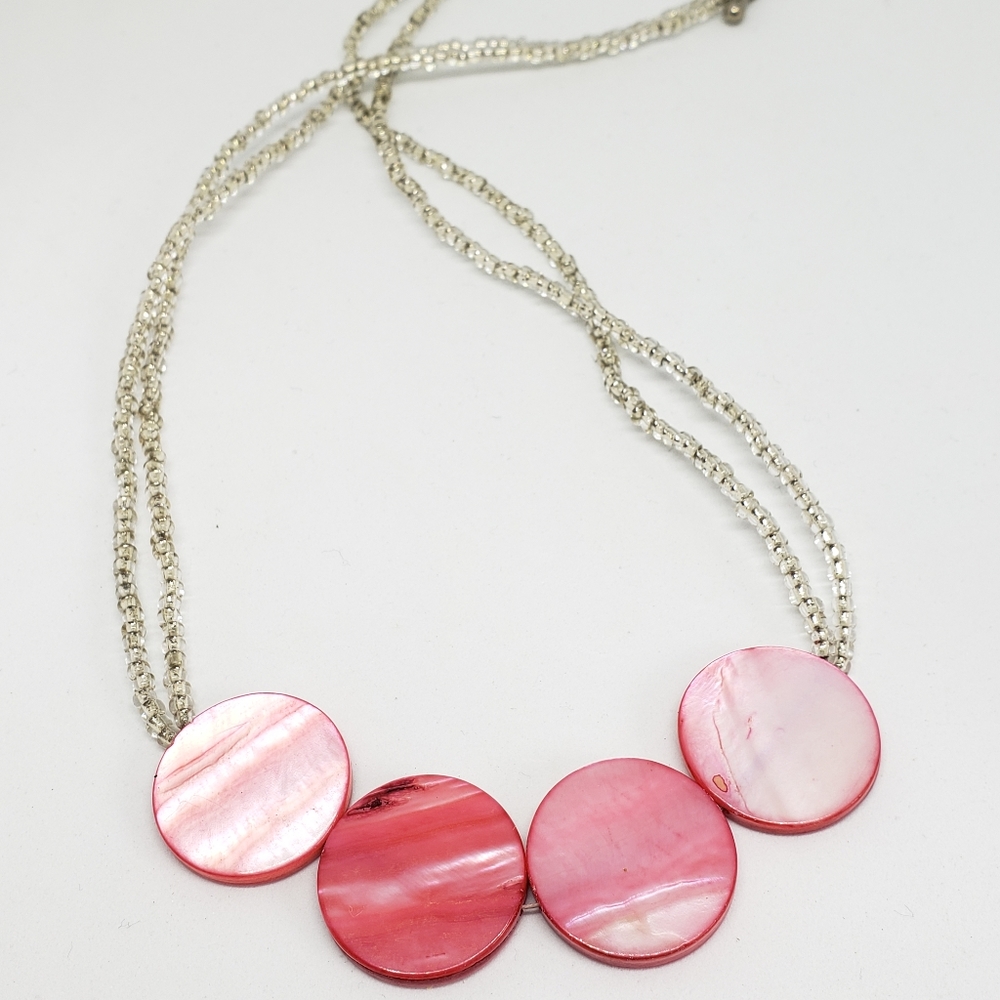 Handmade necklace, beaded necklace, shell necklace